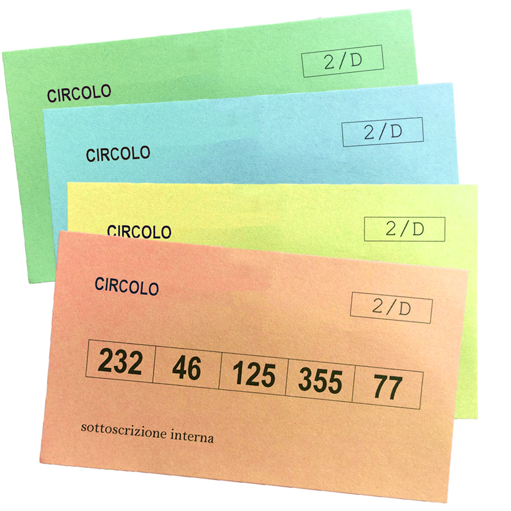 Biglietti Lotteria – Grafica Tipografia Pasquali